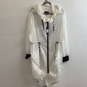 UGG White Hooded Jacket with Black Details